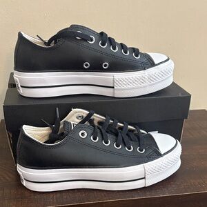 Classic Black and White Women's Sneakers
